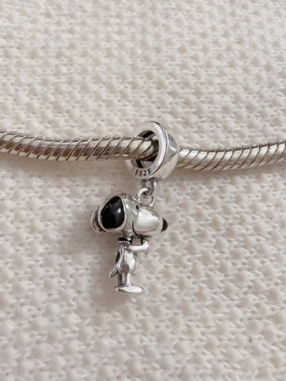 Peanut Snoopy Silver Charm For Pandora Bracelet Necklace - Picture 2 of 7